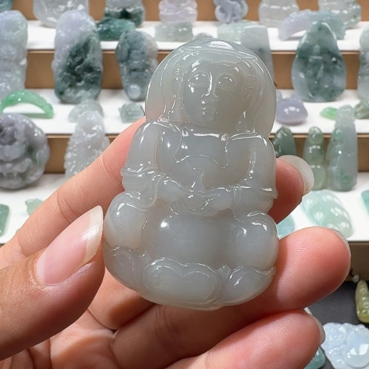 翡翠未镶嵌项链翡翠