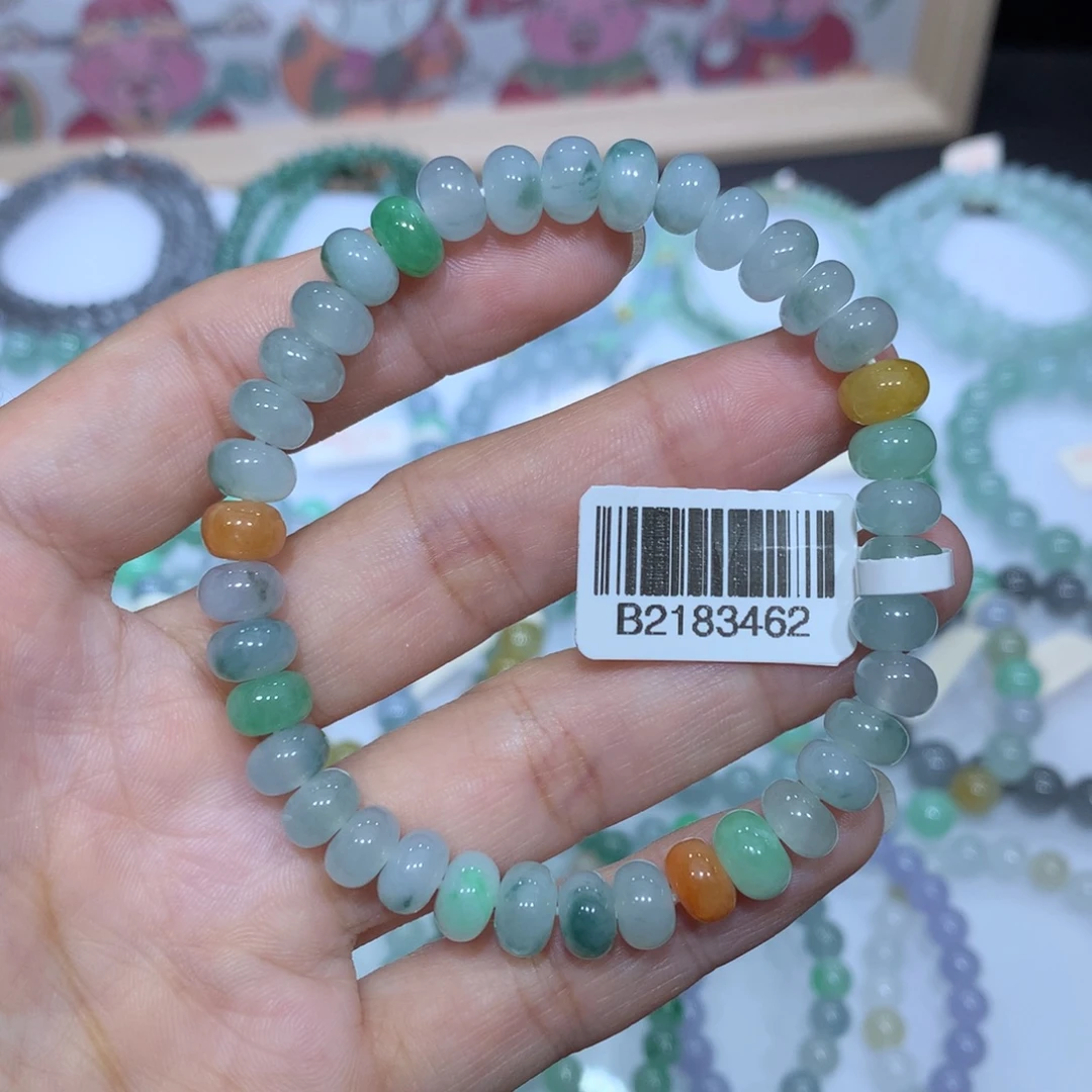 翡翠未镶嵌手链天然