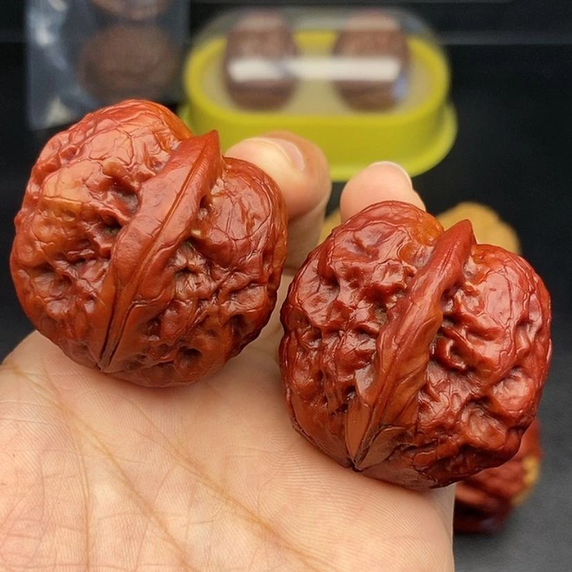 【闪购商品】把件文玩核桃38尺帝王筋元宝