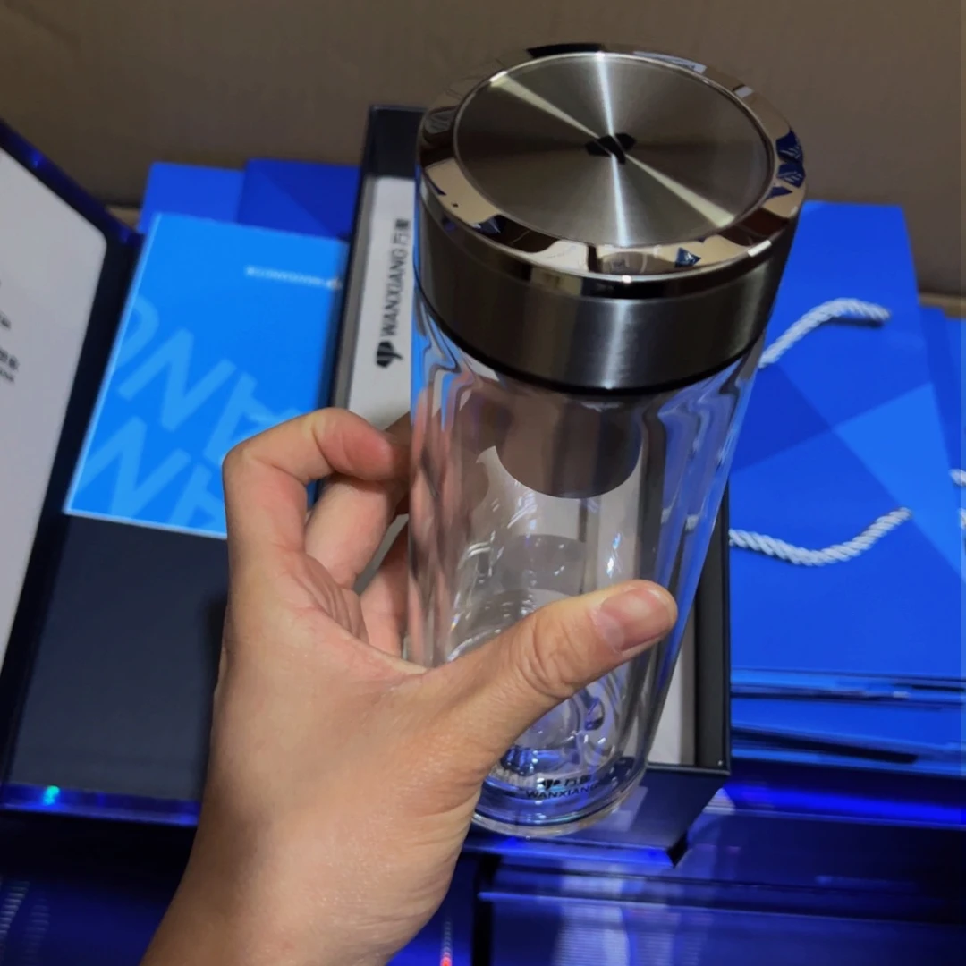 万象V48Rl双层玻璃杯370➕杯套