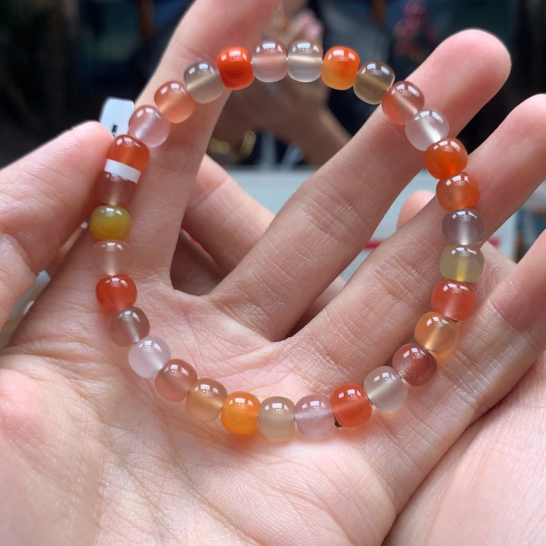 南红玛瑙手串未镶嵌多宝7mm