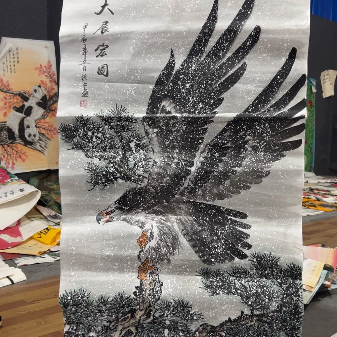 国画国画作品画心一张