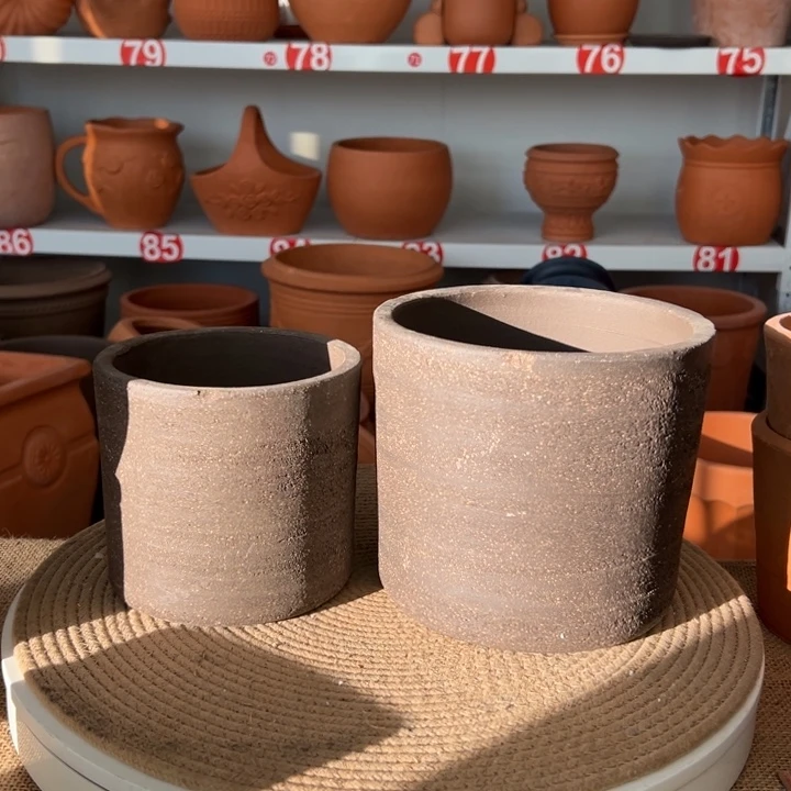 红陶瑕疵紫砂 14×13/17×15