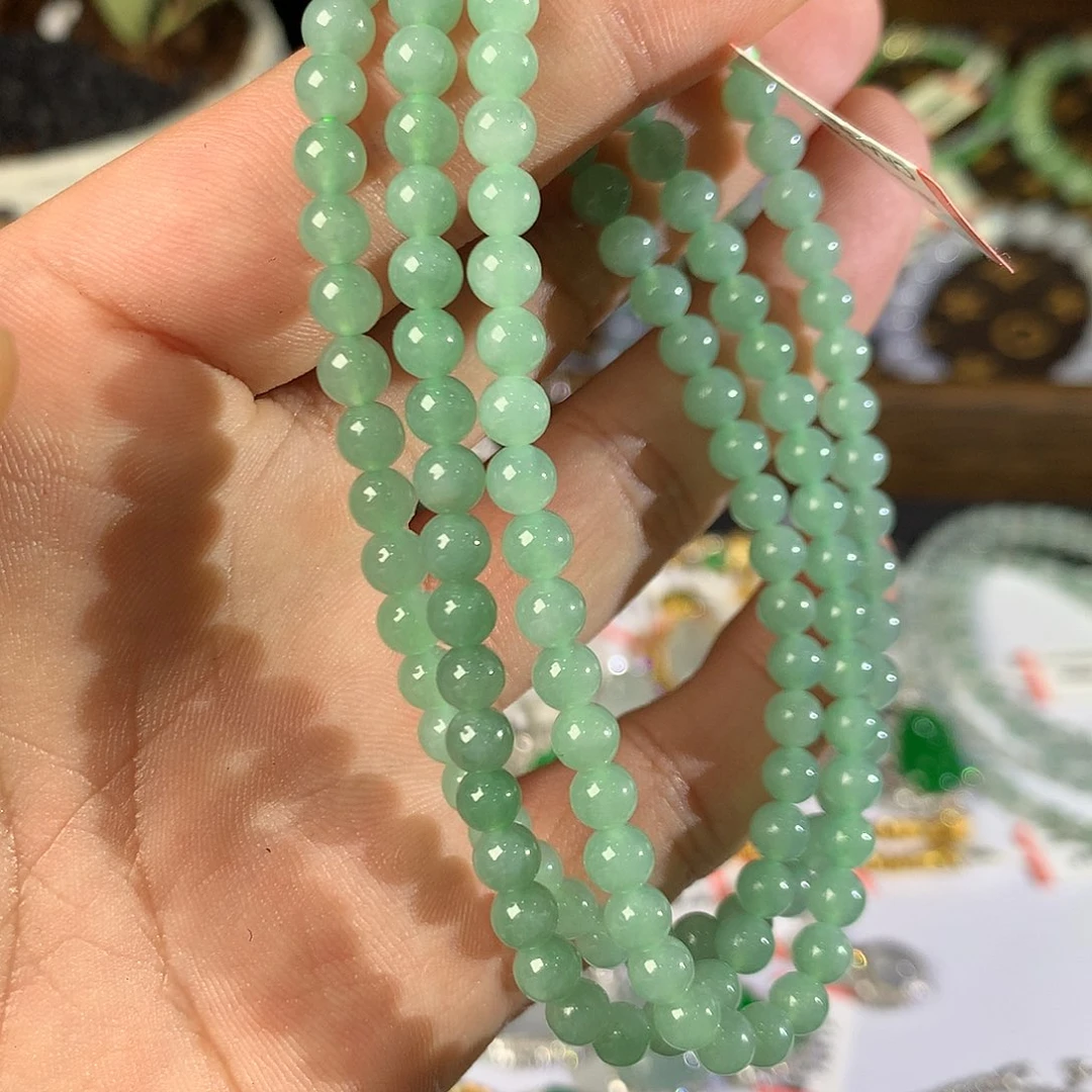 翡翠未镶嵌手串天然缅甸翡翠