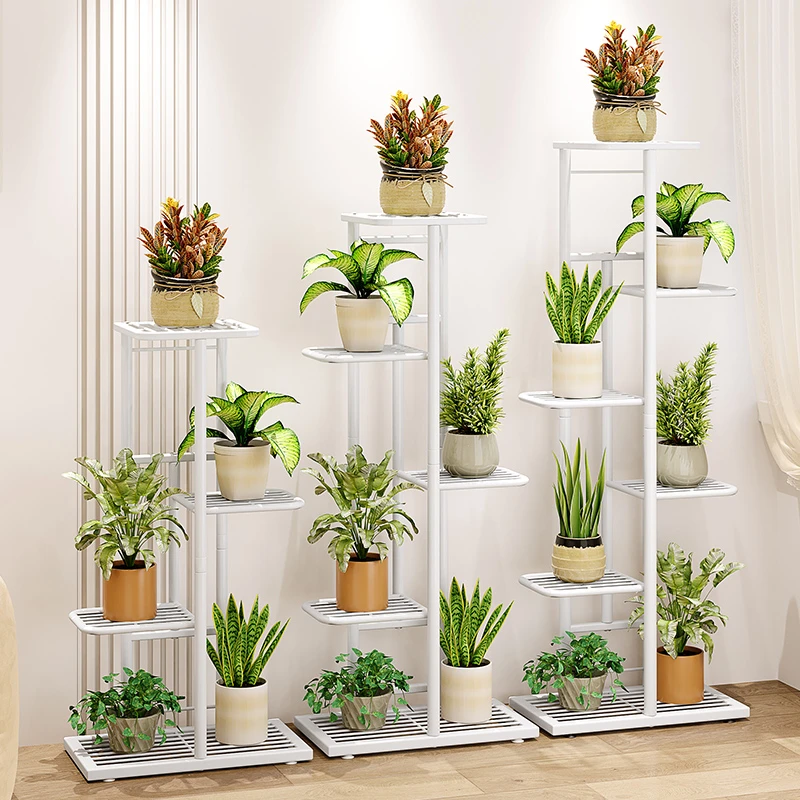 花架子客厅落地式多层铁艺花架室内绿萝盆阳台花盆植物摆放置物架