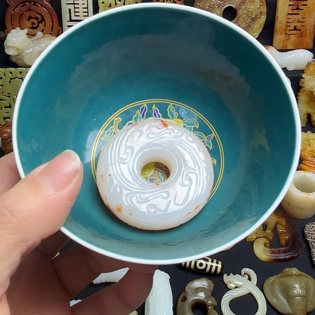 汉***宫瓷片精美摆件摆件