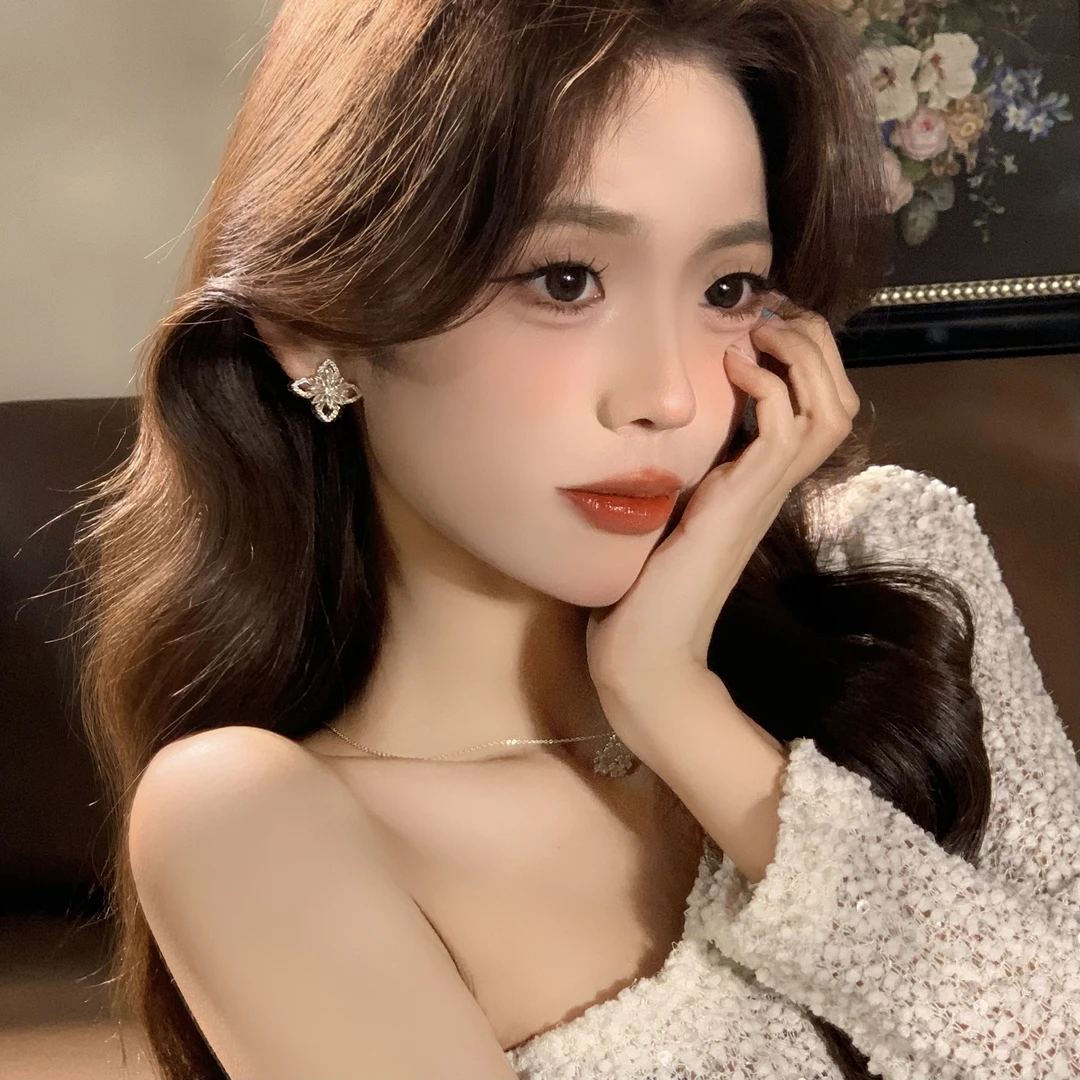 FULL GIRLISH耳环01314精致设计感金色耳环女