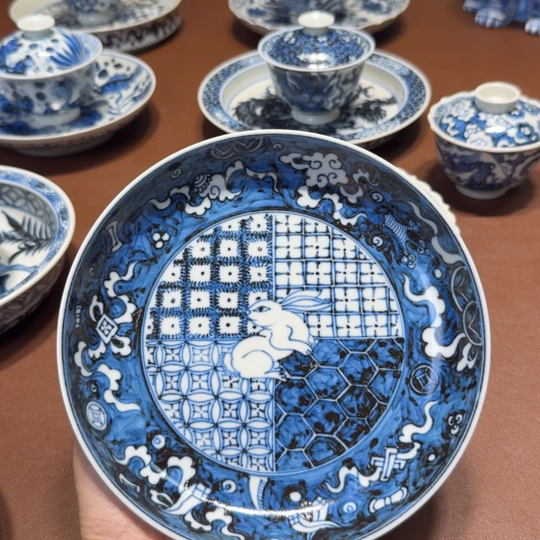 手工手绘茶具壶承