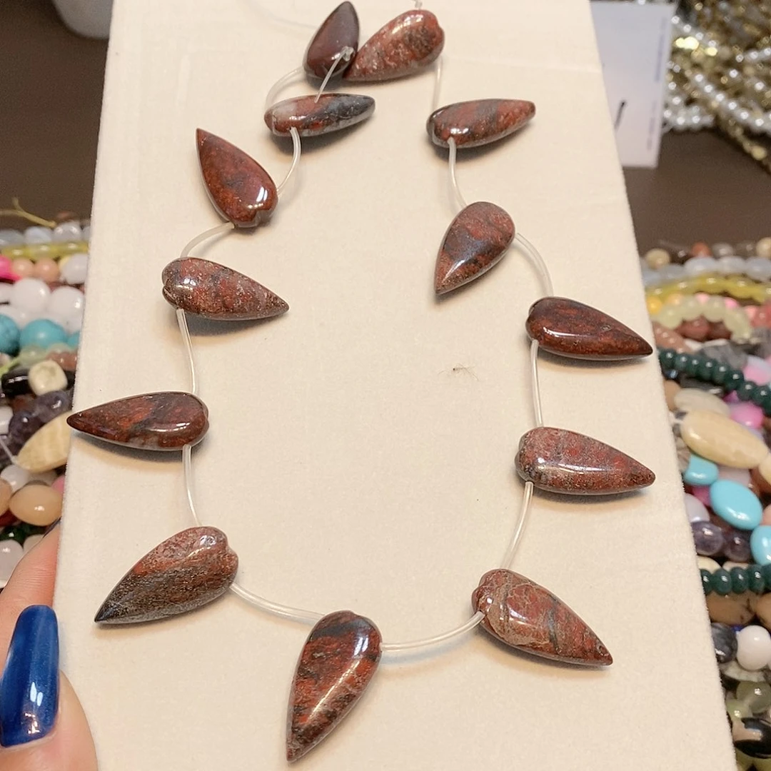 玛瑙/玉髓散珠天然石一条