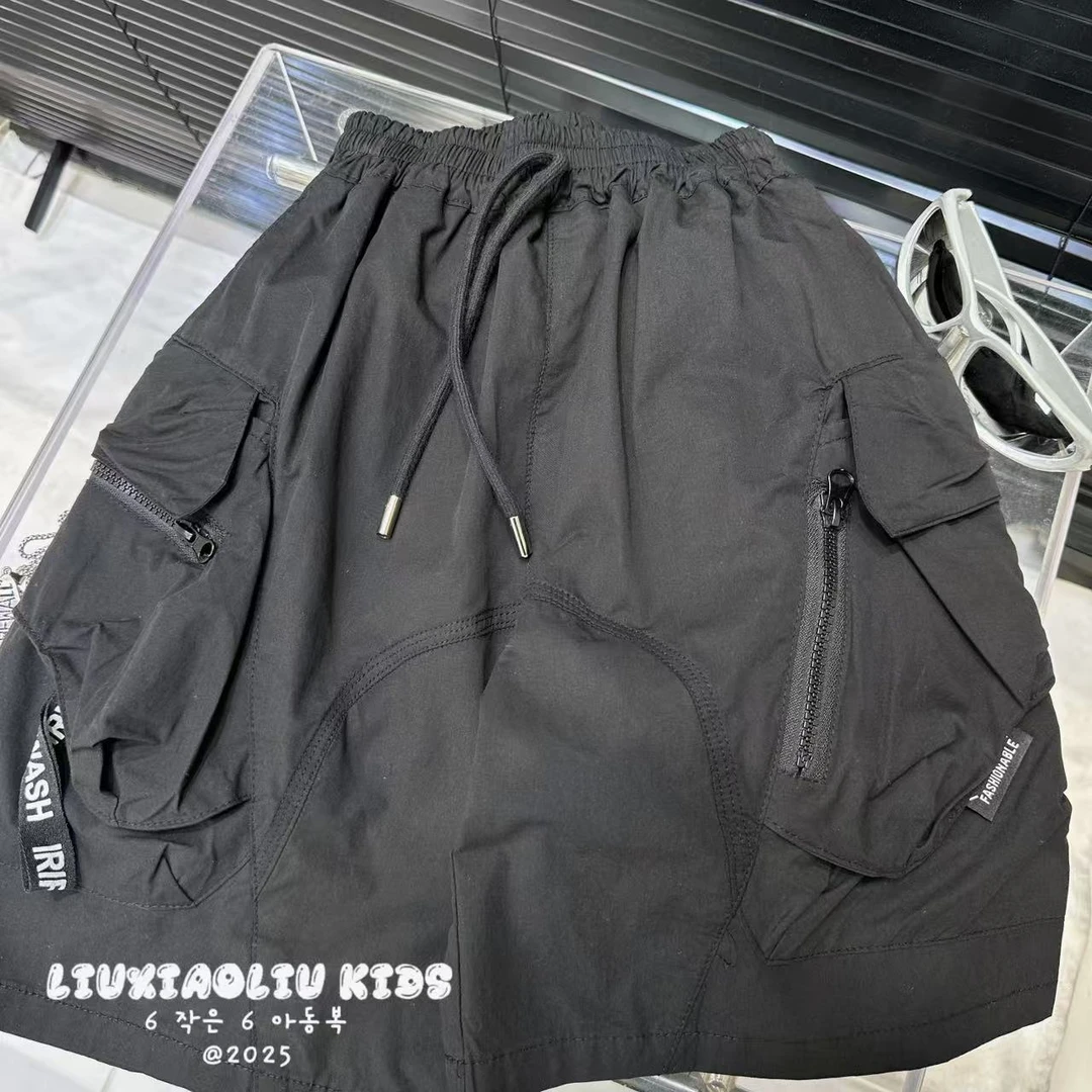 杭州六小六正版BY LIUXIAOLIU夏季儿童工装短裤19323