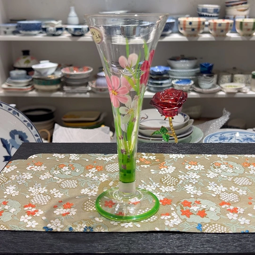 瓷八**七手描大漂亮小蛮腰杯子