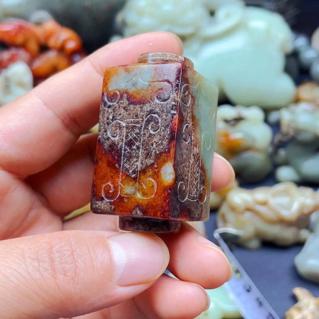 白玉菩提吊坠摆件