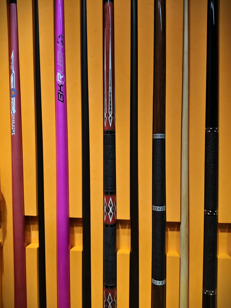 高定升级款大头台球杆单杆 批发 钢琴烤漆 光把系列