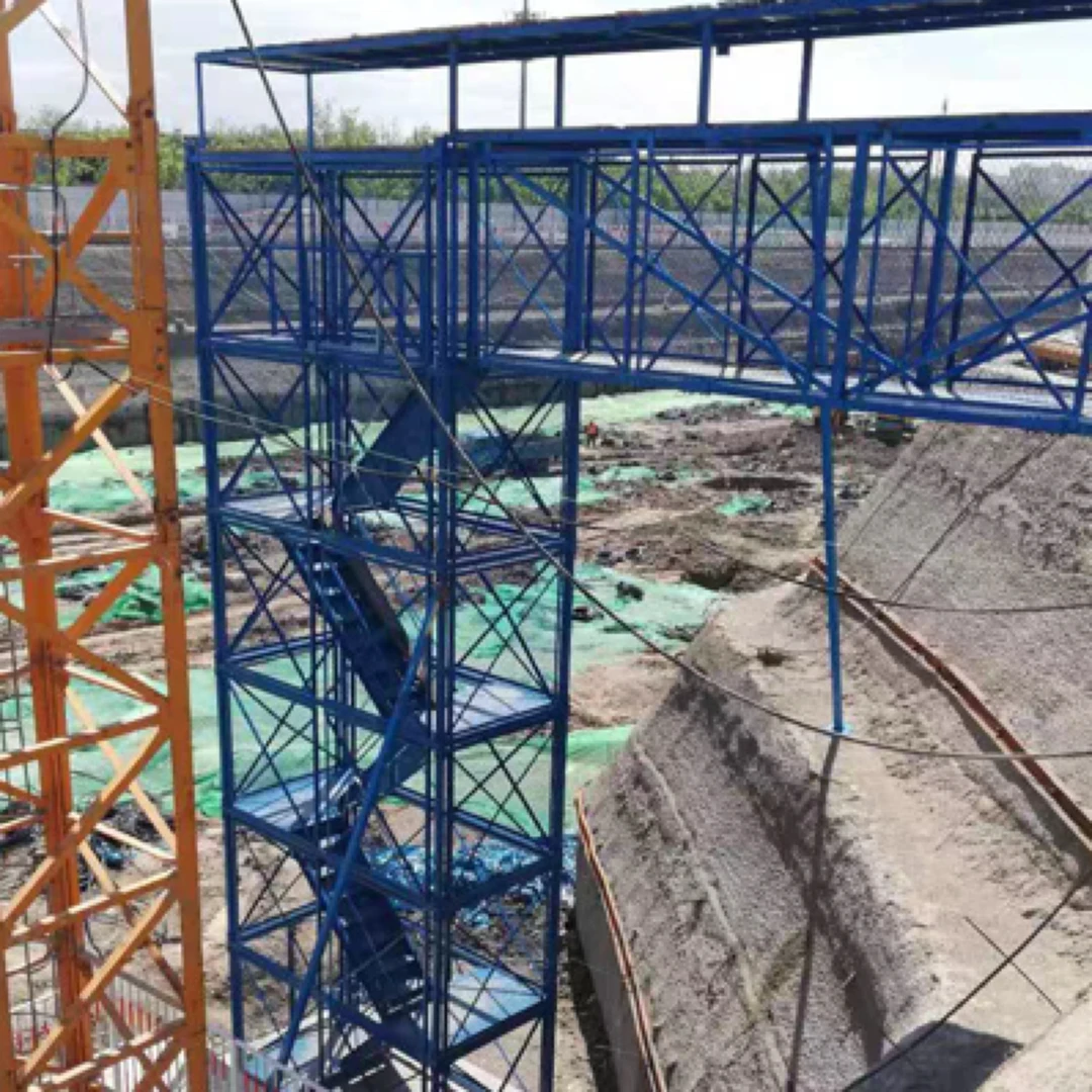安全爬梯梯笼施工平台护笼路桥施工加厚组合安全梯笼盖梁平台走廊