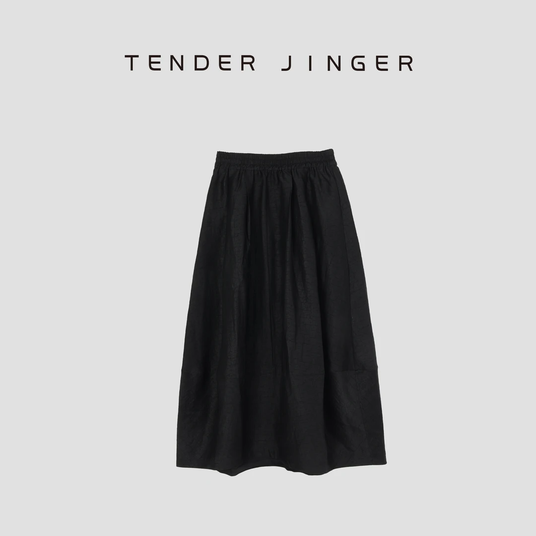 Tender Jinger【黑标】茧型松紧腰花苞半身裙T52LAN80639