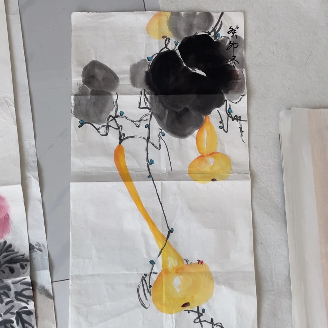 国画张永玲老师绘画