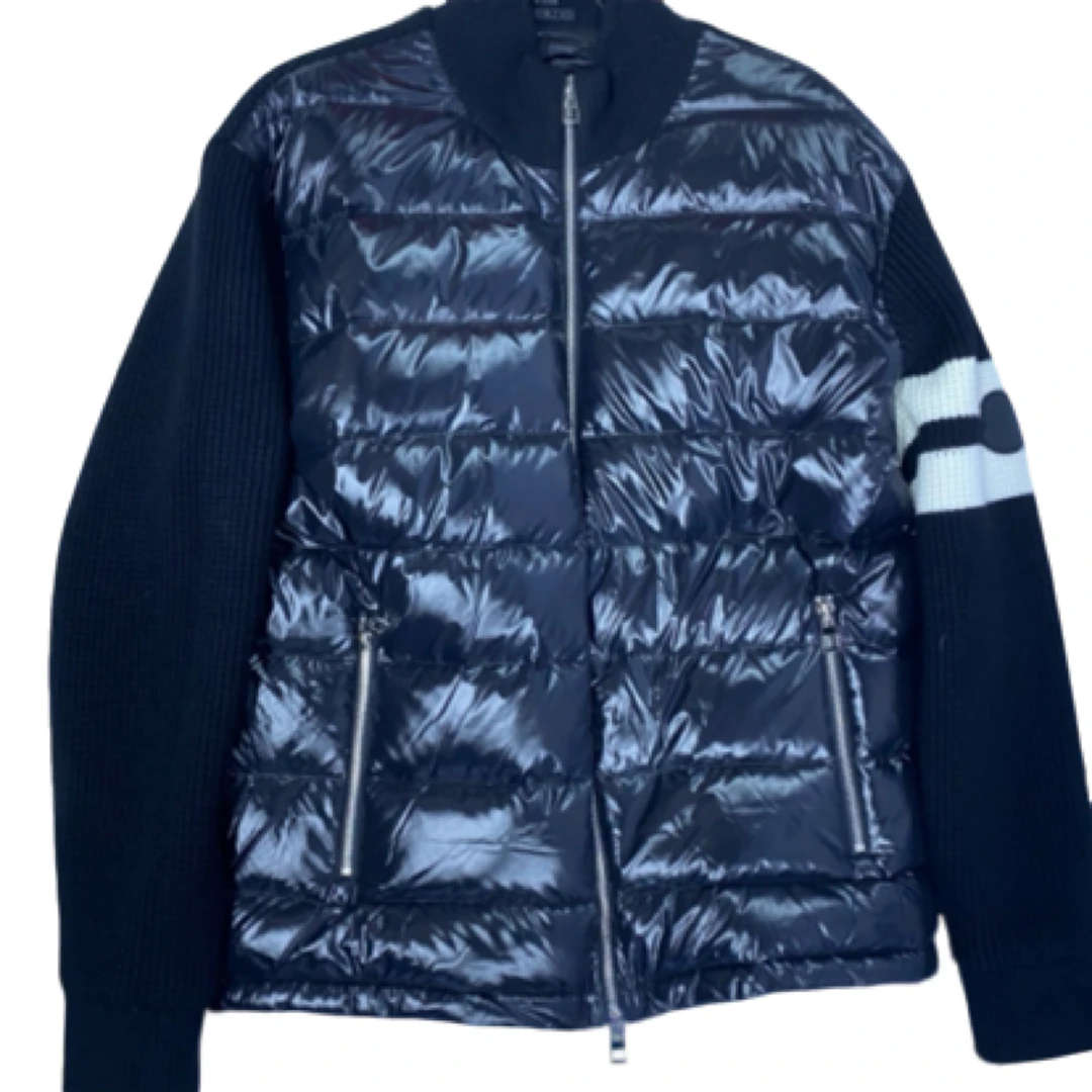 HEENZIQI拼接羊毛针织休闲