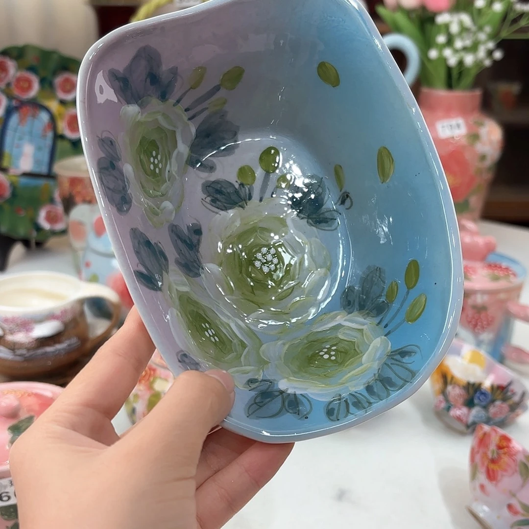 景德镇手绘高温釉下彩陶瓷茶具