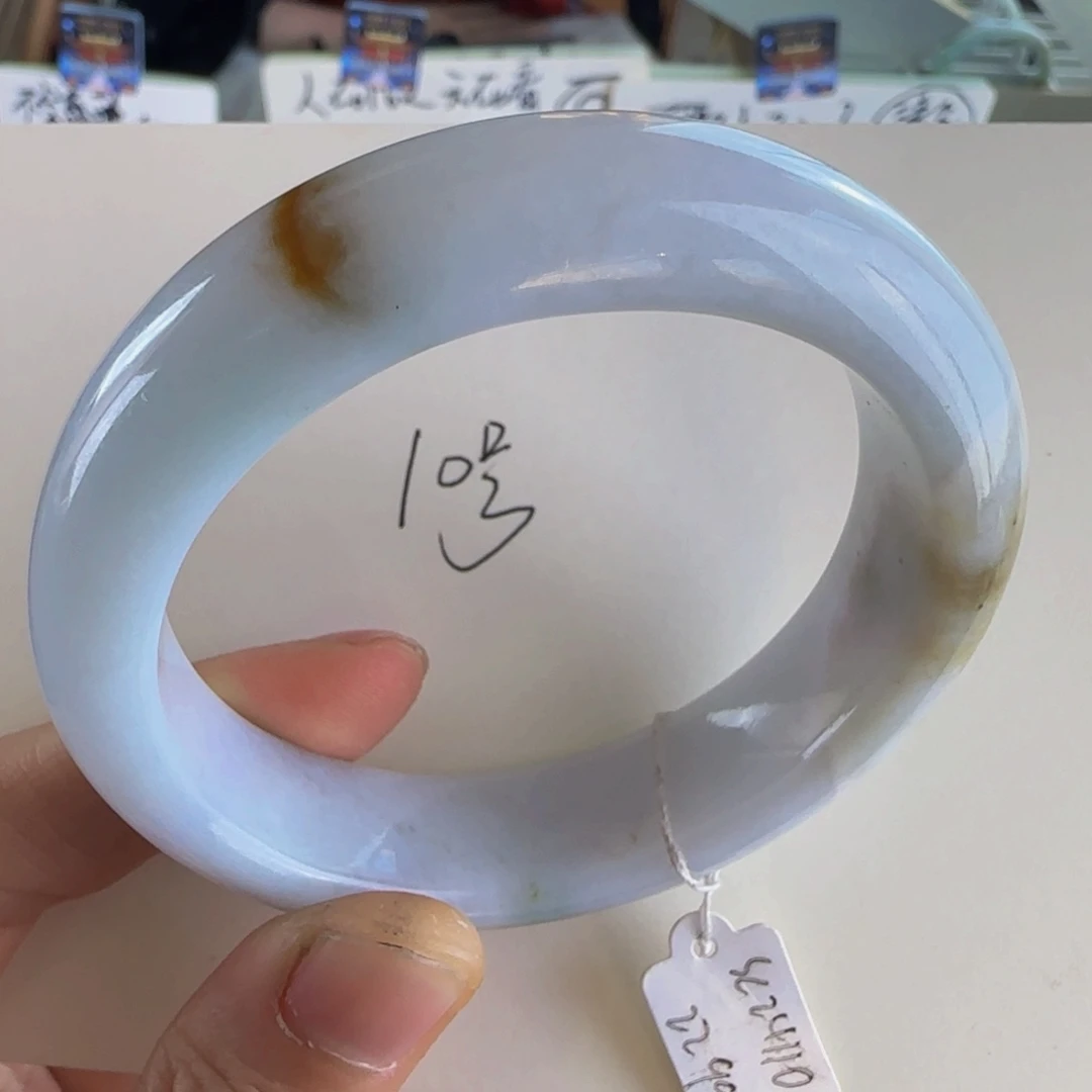 翡翠手镯未镶嵌老坑54.。15.2。9.2