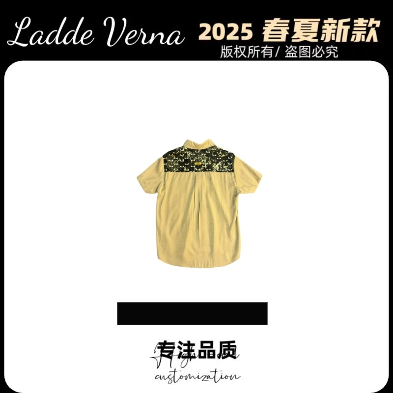 Kerosa Dercke【金9专属-Q-009】25新款彩绣丝光府绸男女同款衬衫