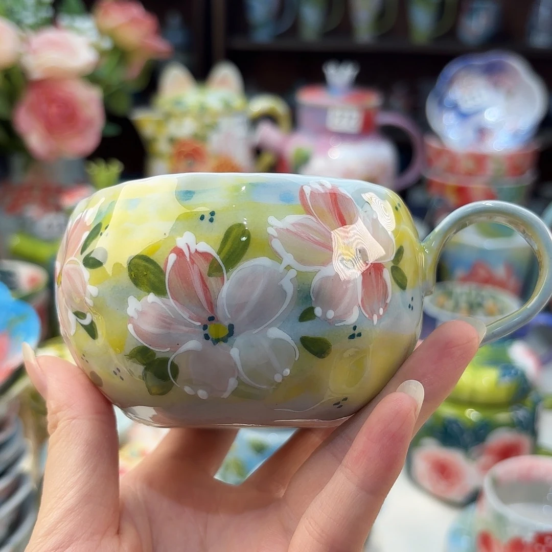 景德镇手绘高温釉下彩陶瓷茶具