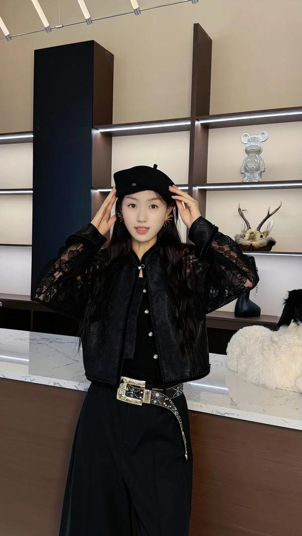 【卓日雅】9948原创设计款网纱对襟改良款蒙古服饰长袖外套