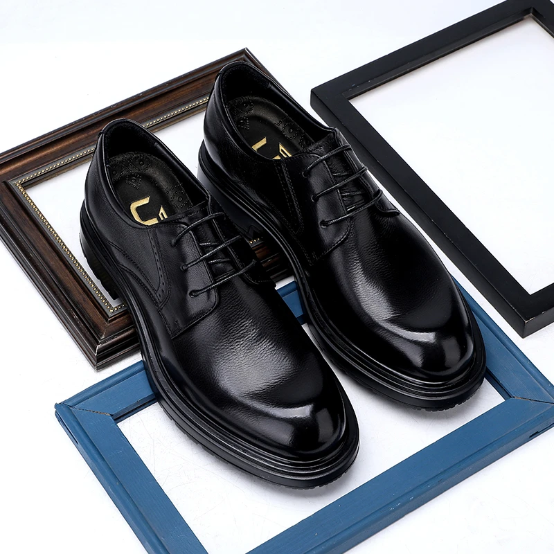 U7品牌男鞋 好鞋相伴时尚百搭真皮皮鞋2024年新款商务皮鞋2024590