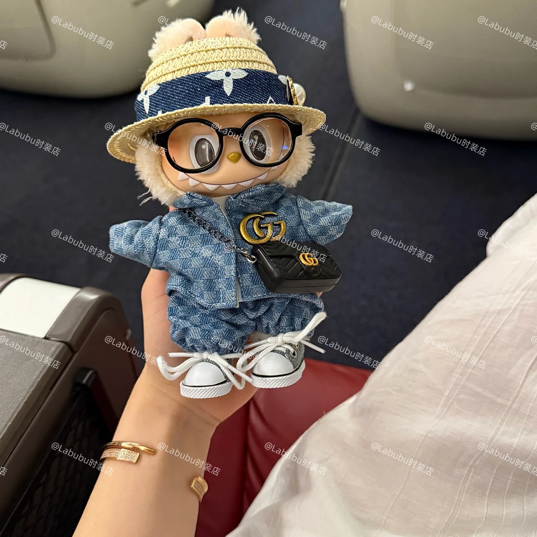 Labubu 拉布布娃衣 哭泣牛仔套装 [一二三代通用 仅娃衣]