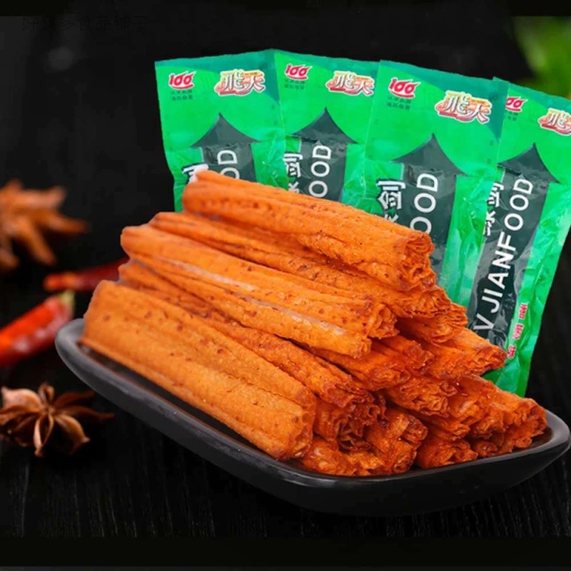 新疆西藏包邮飞天绿剑辣条8090后儿时童年怀旧面筋校园小吃五毛钱