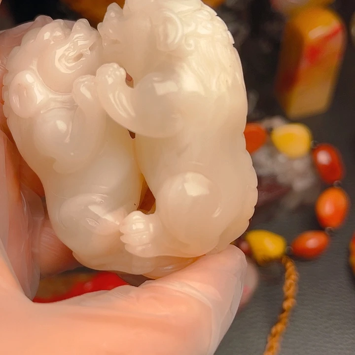 昌化石昌化冻石精品把件