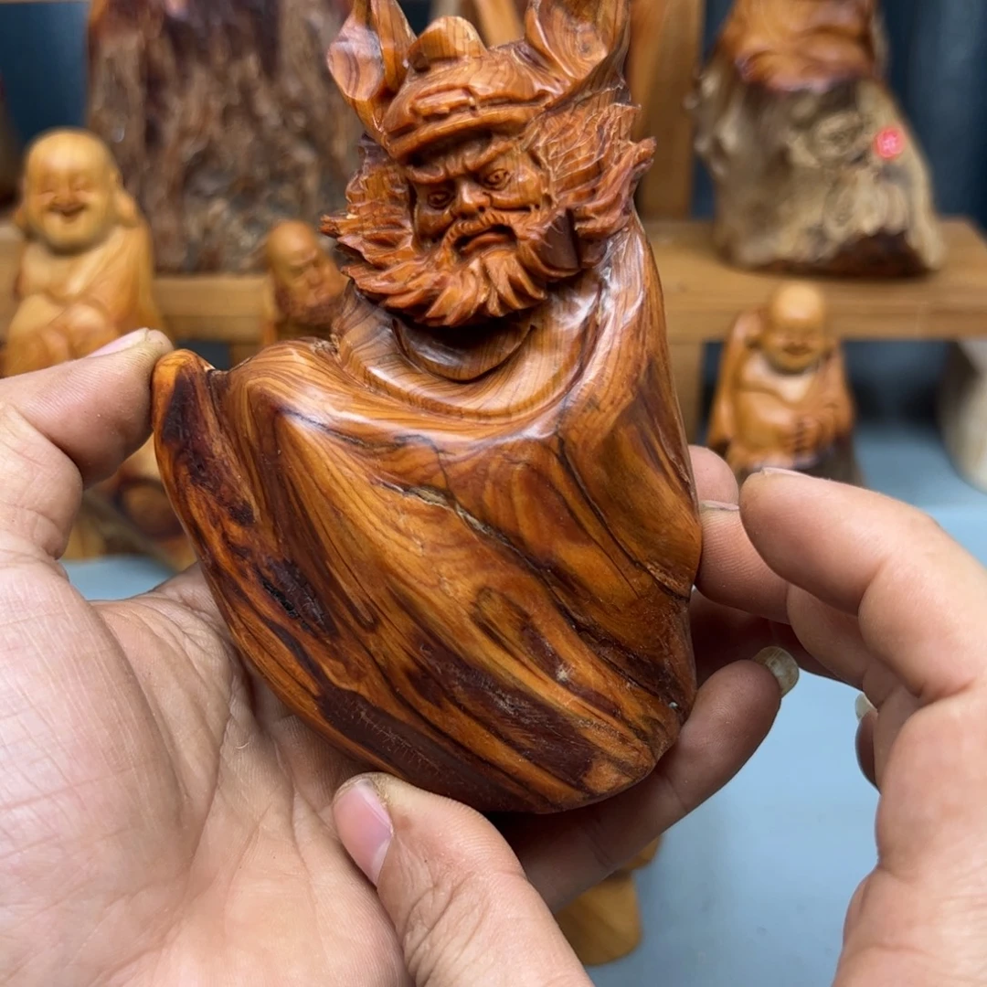 无***子木崖柏木摆件手把件，