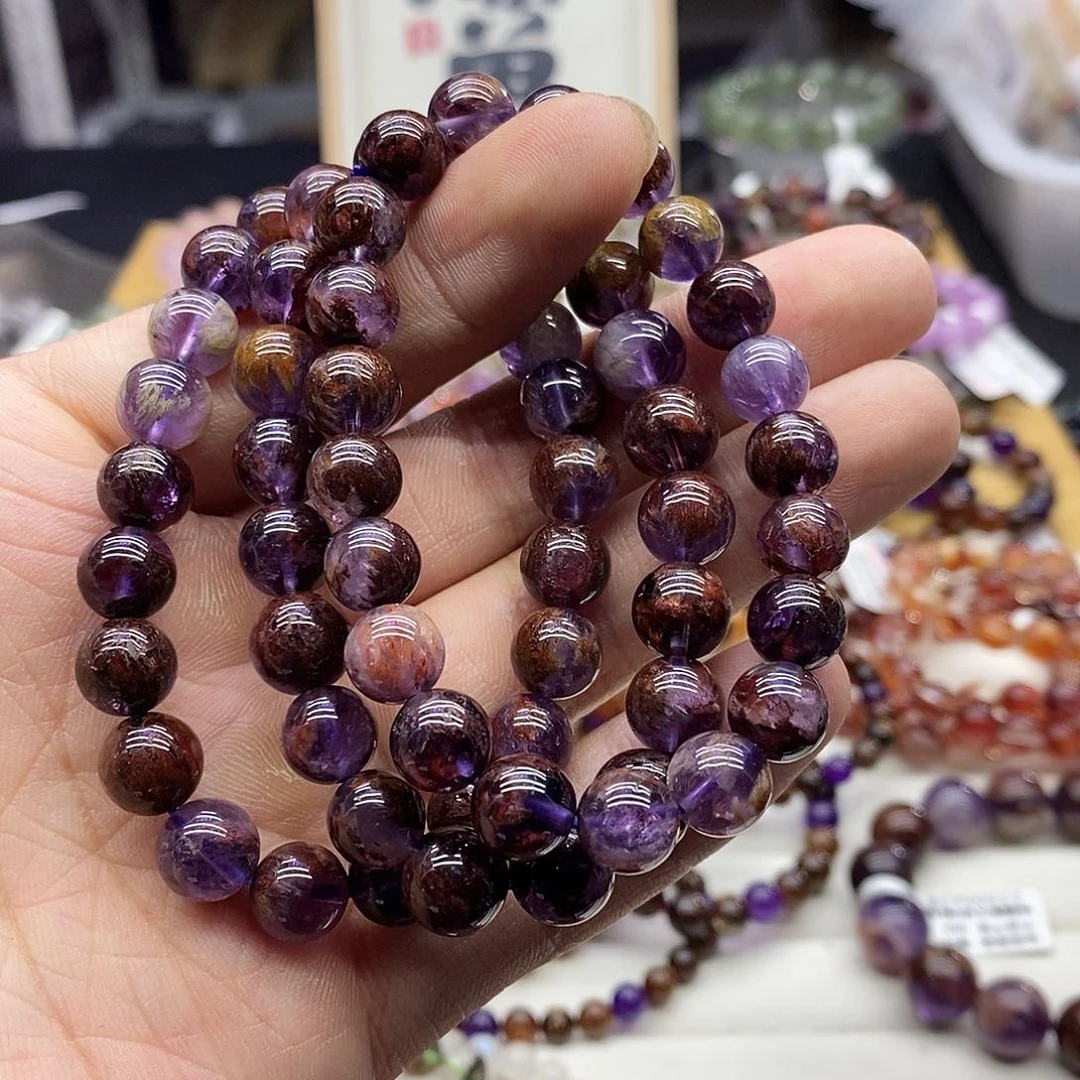 水晶手链未镶嵌多样性发货发一条