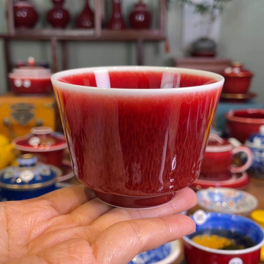 清欢雅玩原矿郎红直升杯