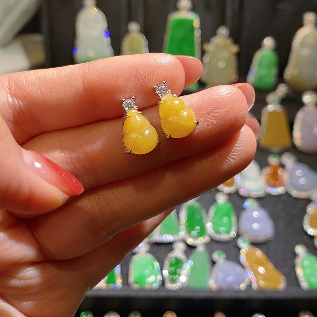 颈饰银S925镶嵌翡翠Z*9天然翡翠