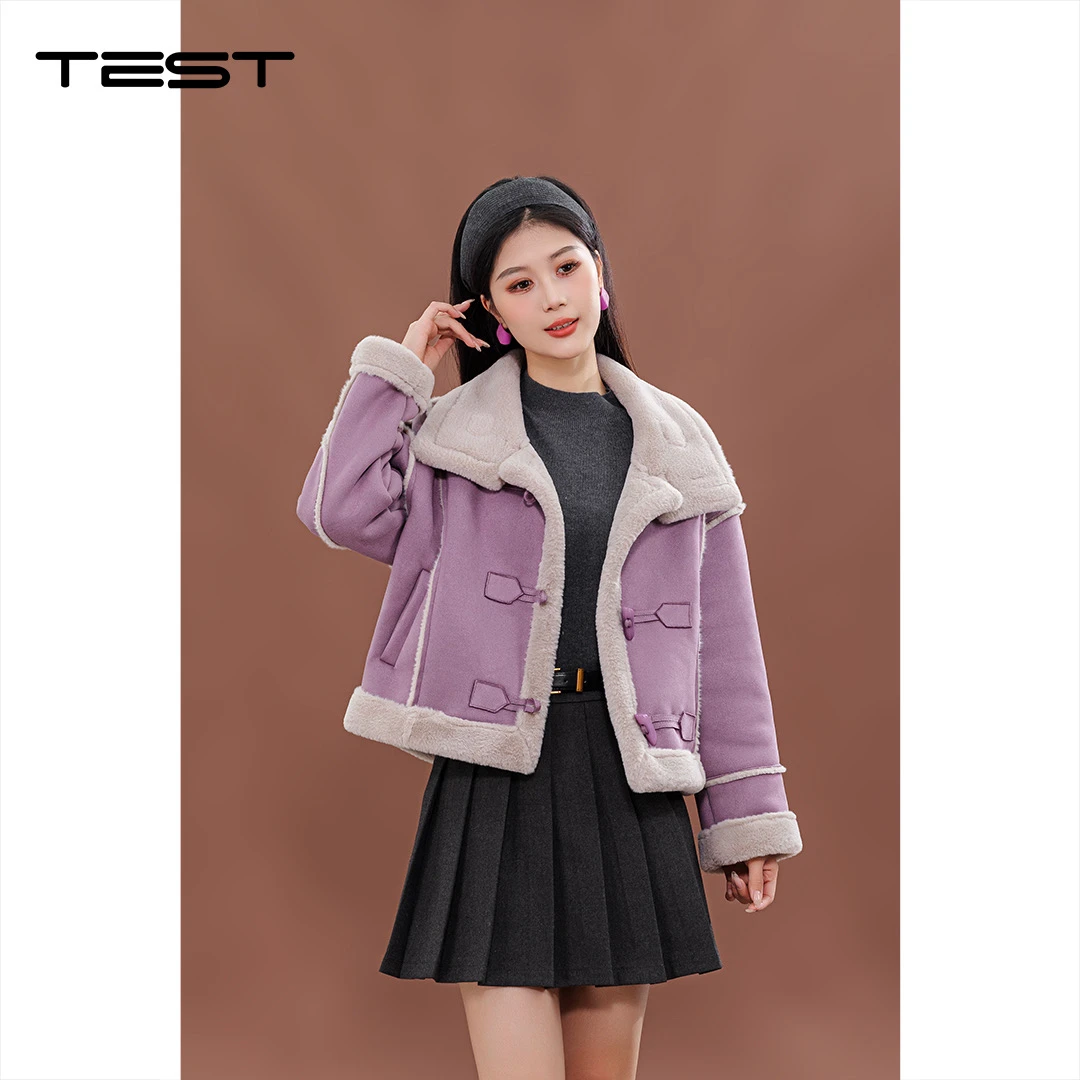 武冈她之蝶24冬外套 2244155款加绒外套