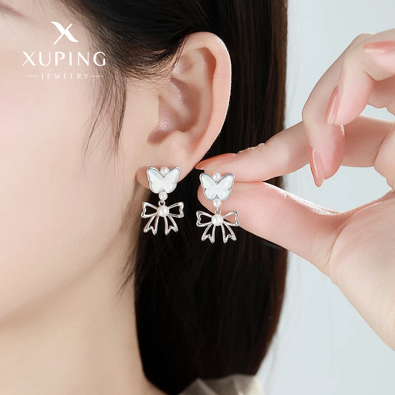 XUPING/旭平首饰 合金亚克力耳饰 春日小众蝴蝶 GDM X001080260