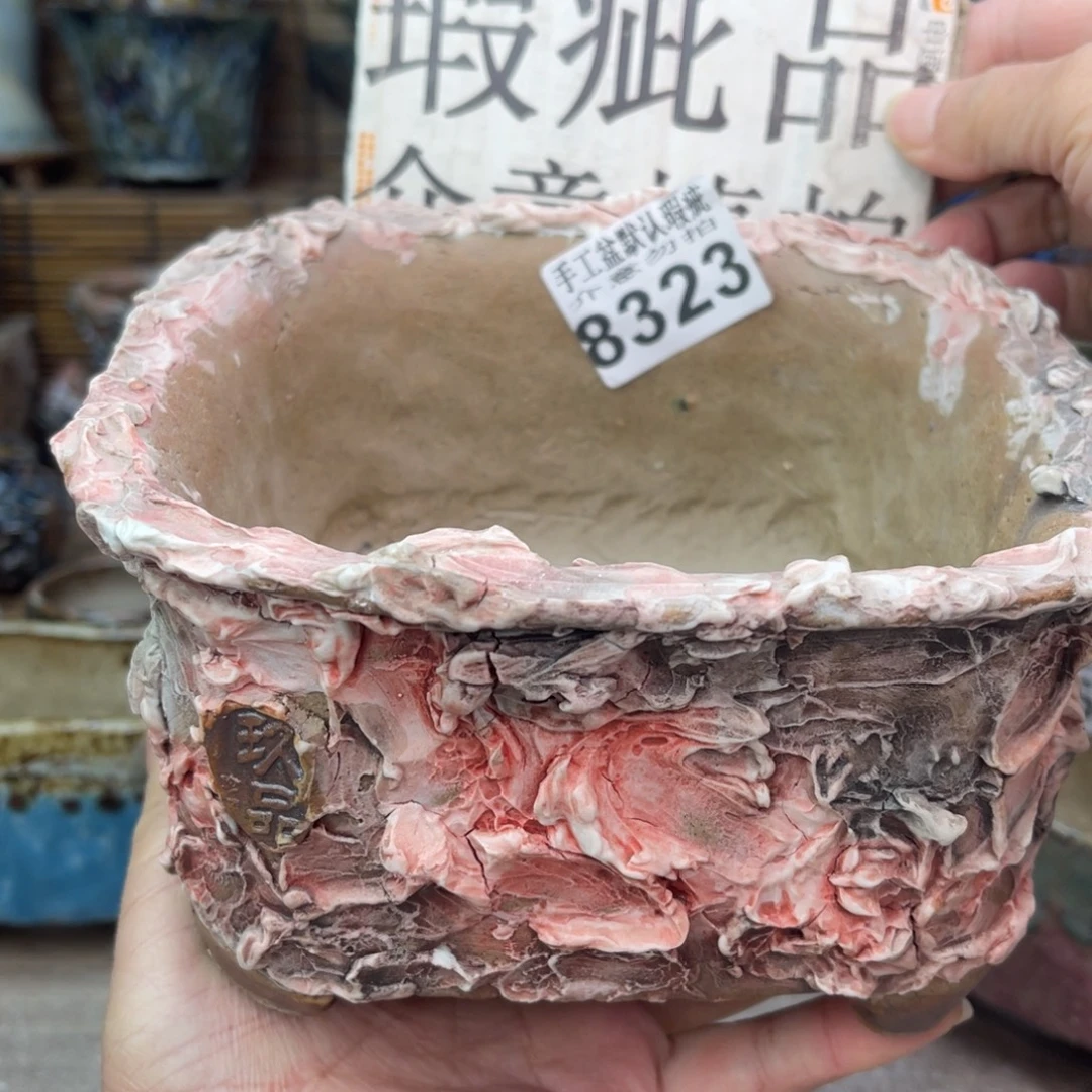 手工花盆默认瑕疵完美者勿拍