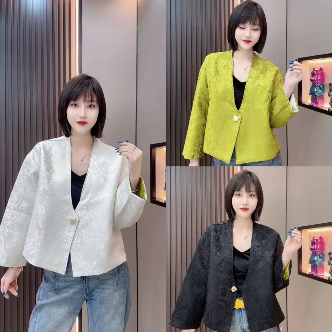 敏宝儿➕SS1290壁画提花外套