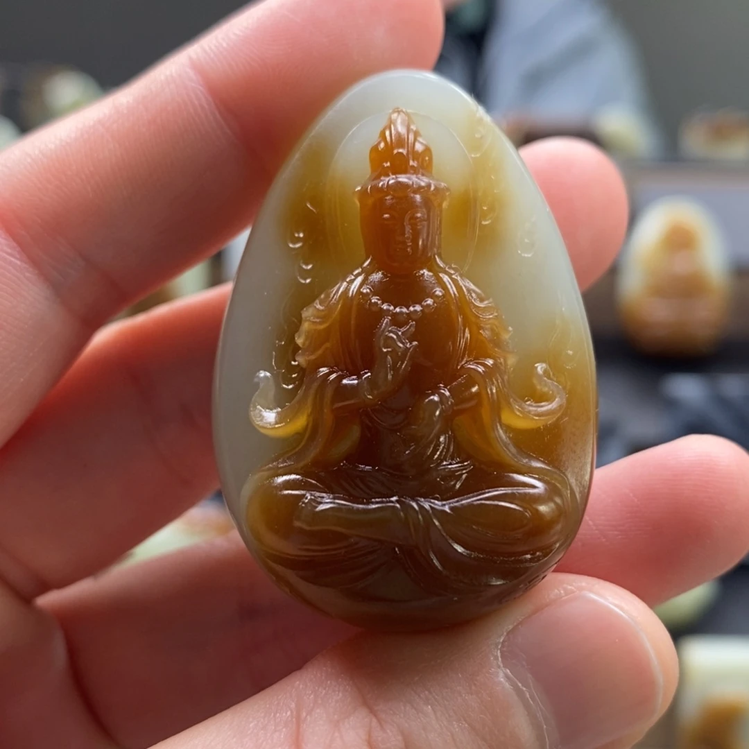 未镶嵌和田玉挂件V*