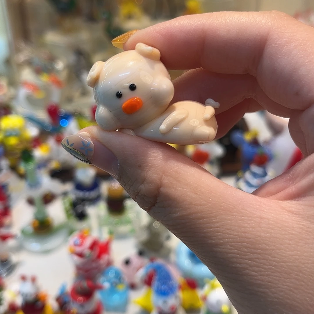 手工艺品琉璃小猪