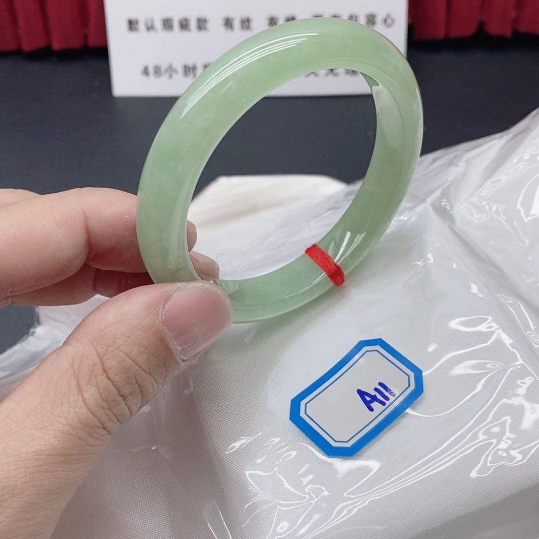 用***6硅化玉未镶嵌手镯翡手镯A11