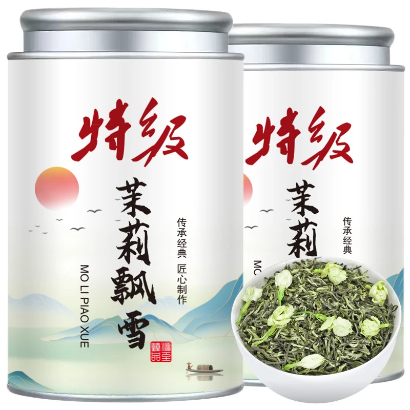 (特级)2024新茶正宗茉莉花茶浓香型花茶炒花毛峰毛尖飘雪花茶