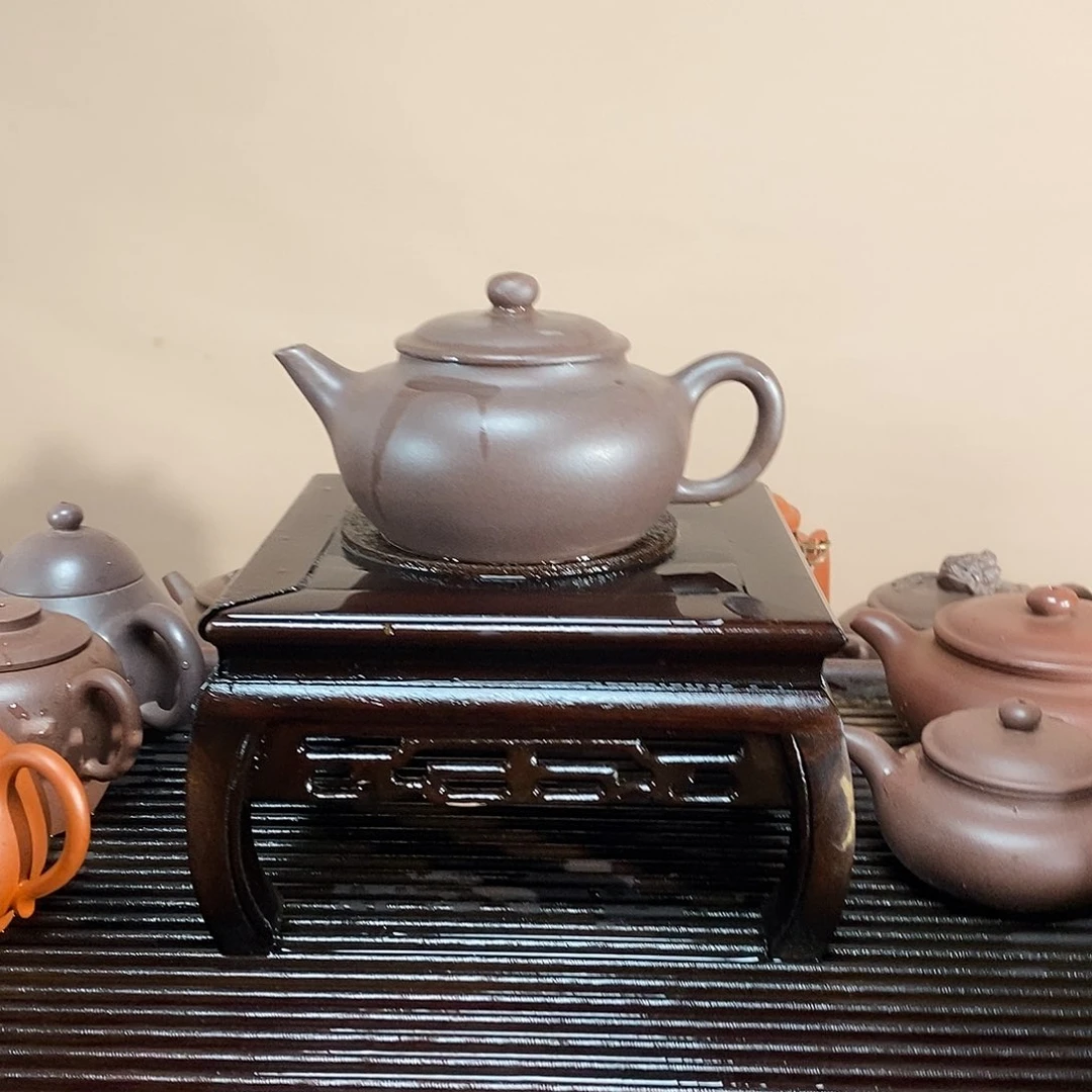 紫砂茶壶高端230cc天青水平