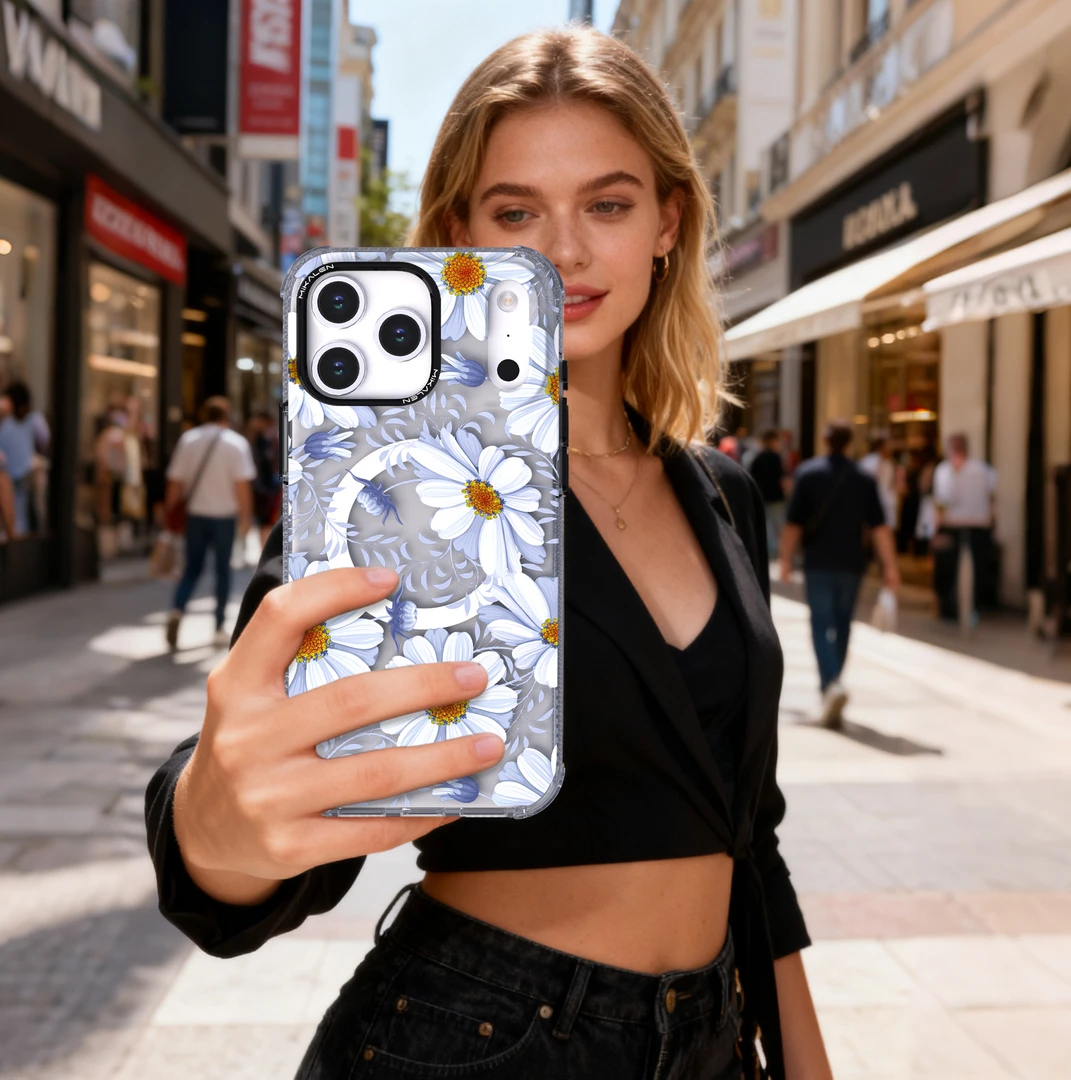 Mikalen/米卡伦花海系列手机壳适用苹果17全系列透明ins风少女感