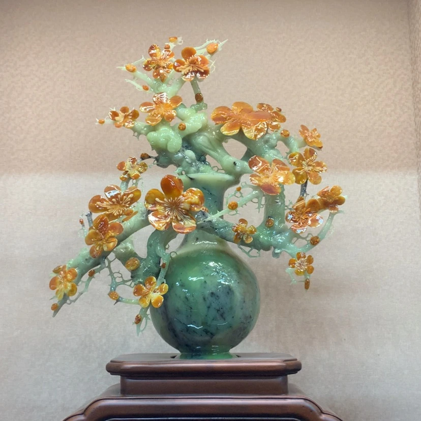 【闪购商品】未镶嵌蛇纹石玉摆件覆膜