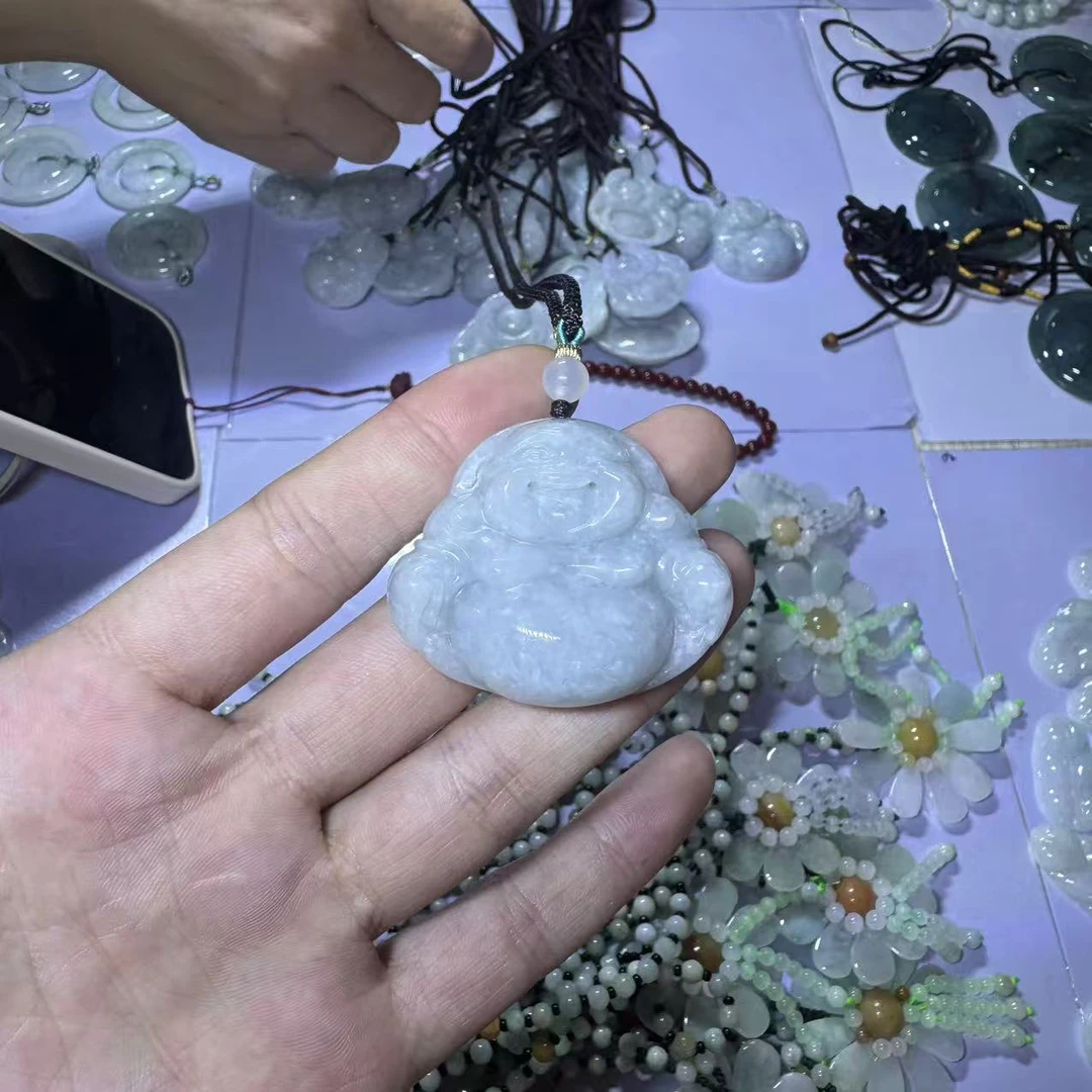 天然A货翡翠佛公吊坠-c024-多样性发一