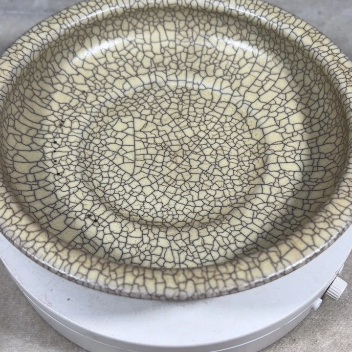 摆件陶江**海哥窑折沿洗纯手工制作