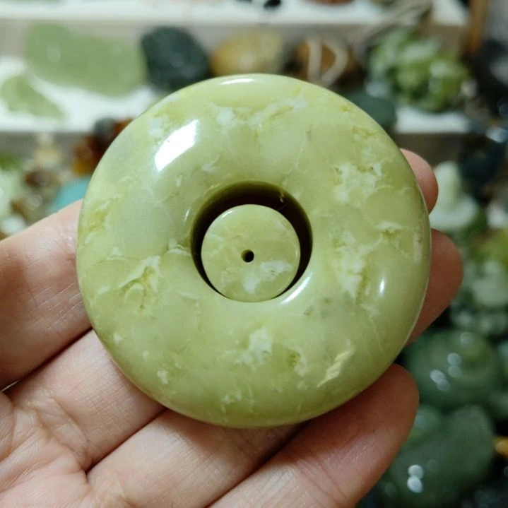 岫玉平安扣未镶嵌