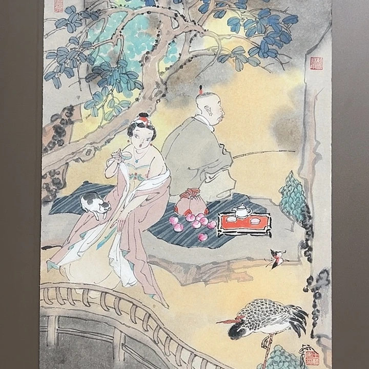国画王毓安     手绘原创