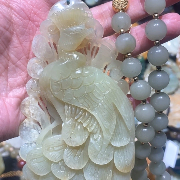 岫玉毛衣链未镶嵌